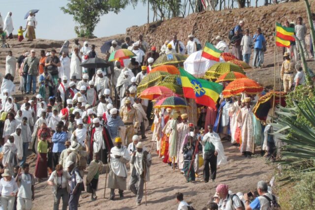 La celebrazione del Timkat a Lalibela
