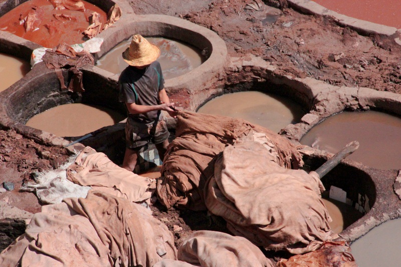Marocco, concerie di Fes