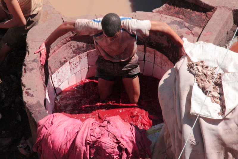 Marocco,concerie di Fes