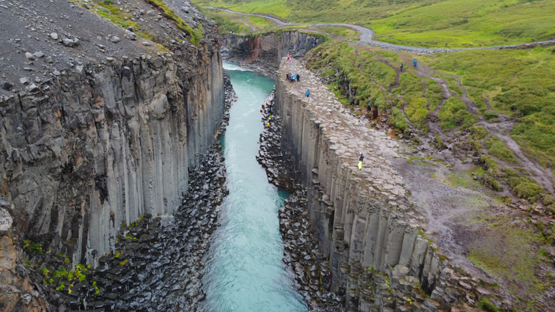 Ring road islandese, il canyon di Studlagil
