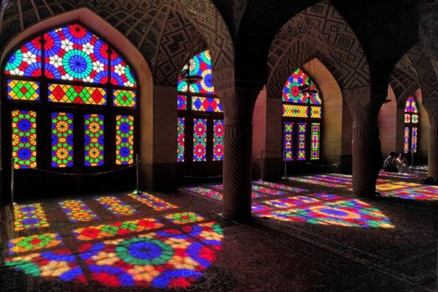 Shiraz, I colori della Moschea Nasir ol Mulk