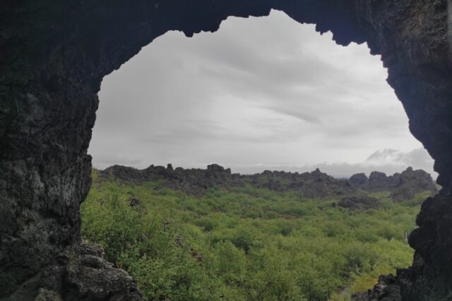 I campi di lava di Dimmuborgir