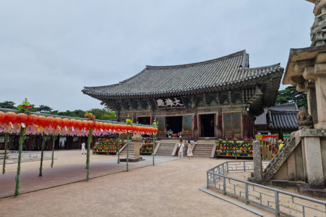Una notte nel Tempio di Bulguksa