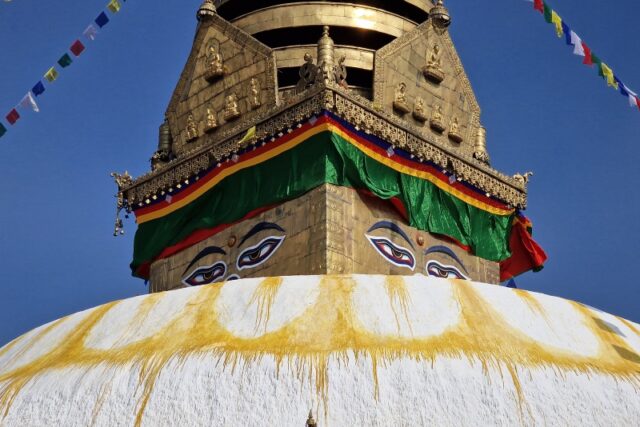 Kathmandu, lo stupa di Swayambhunath