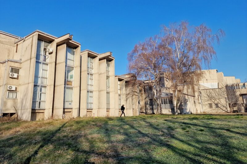 Skopje, architettura brutalista: Università dei Santi Cirillo e Metodio